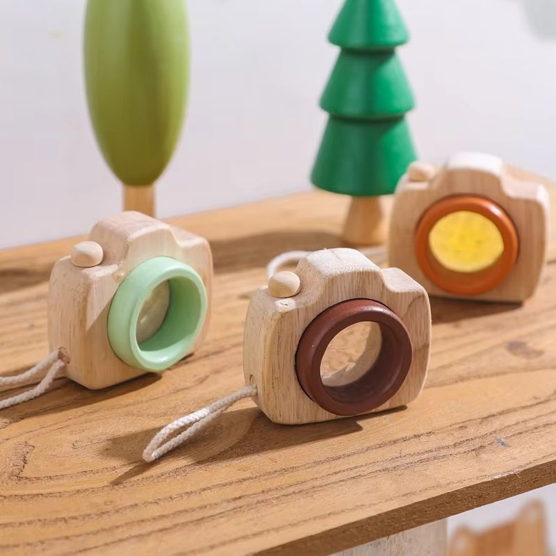 Science Toy - Kaca Pembesar Kayu Bentuk Kamera Mini