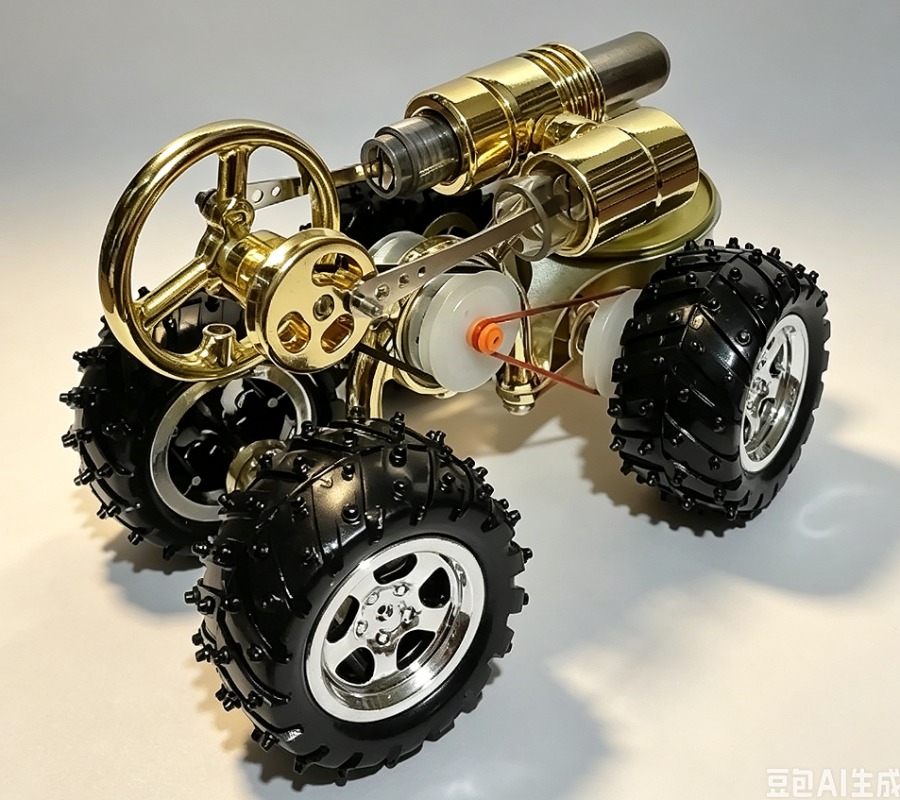 Science Toy - Model Mesin Pembakaran Eksternal Mini, Mainan