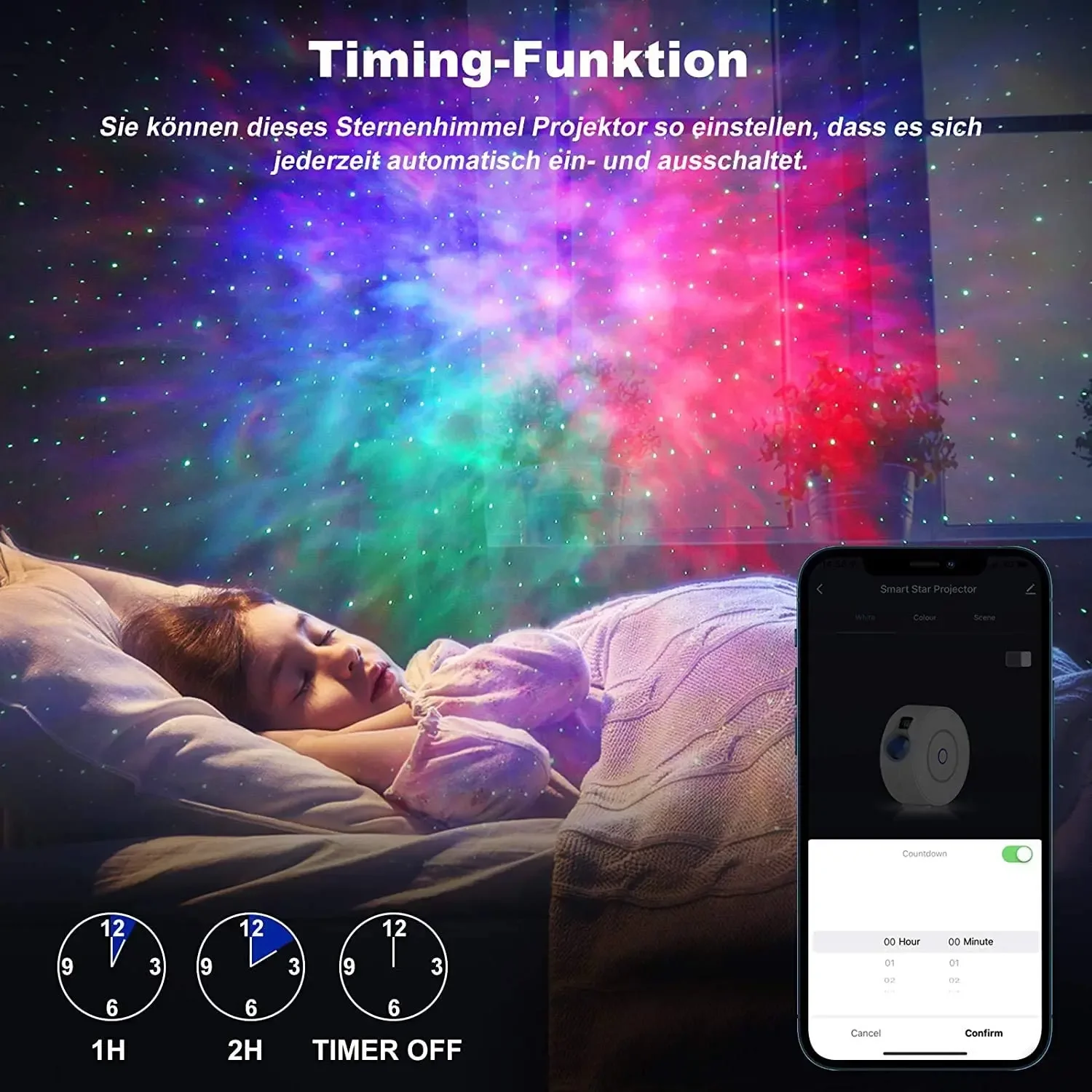 Tuya proyektor Aurora Galaxy S - Planetarium Projector Home ulasan dan harga