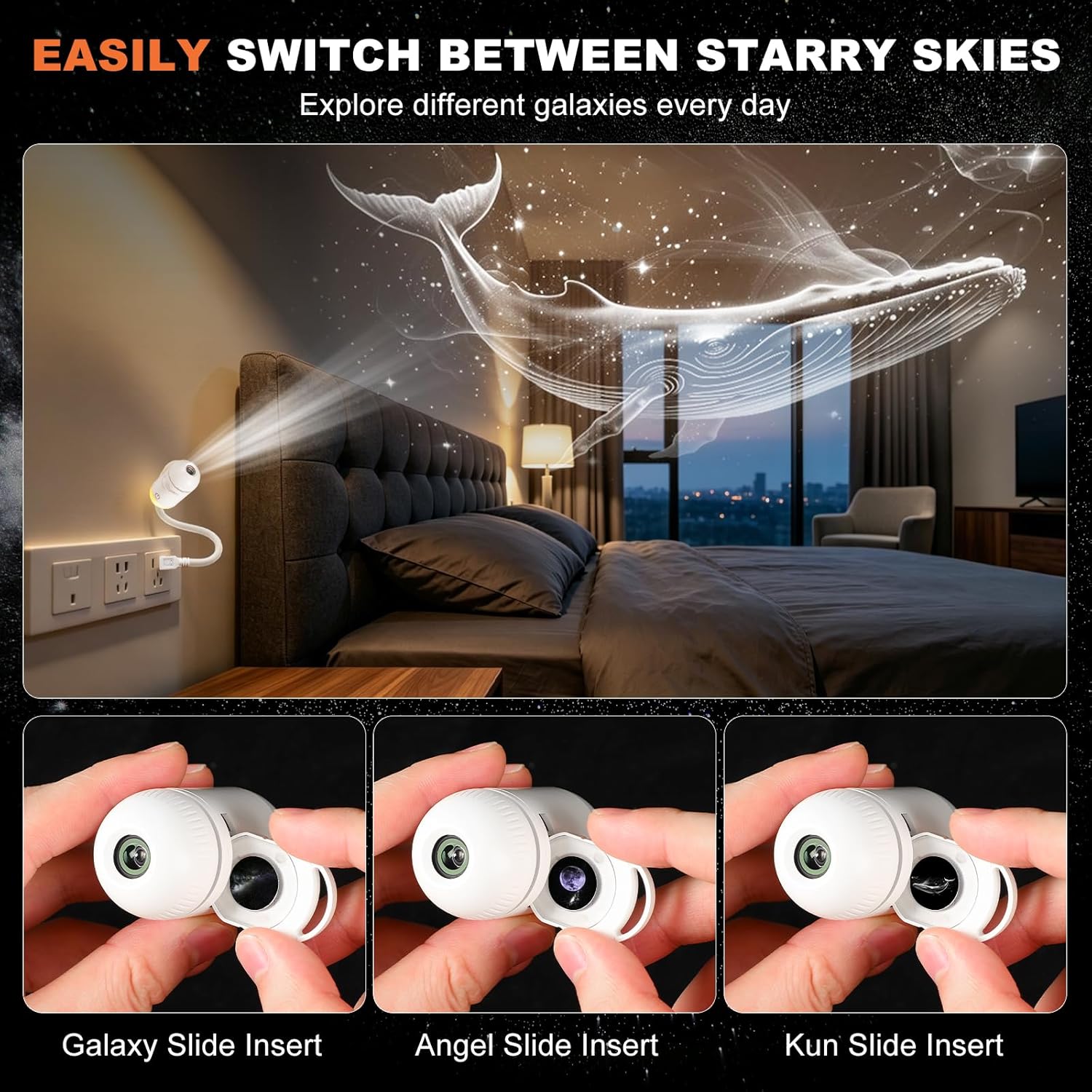 Lampu Malam Proyektor Galaksi, - Planetarium Projector Home ulasan dan harga