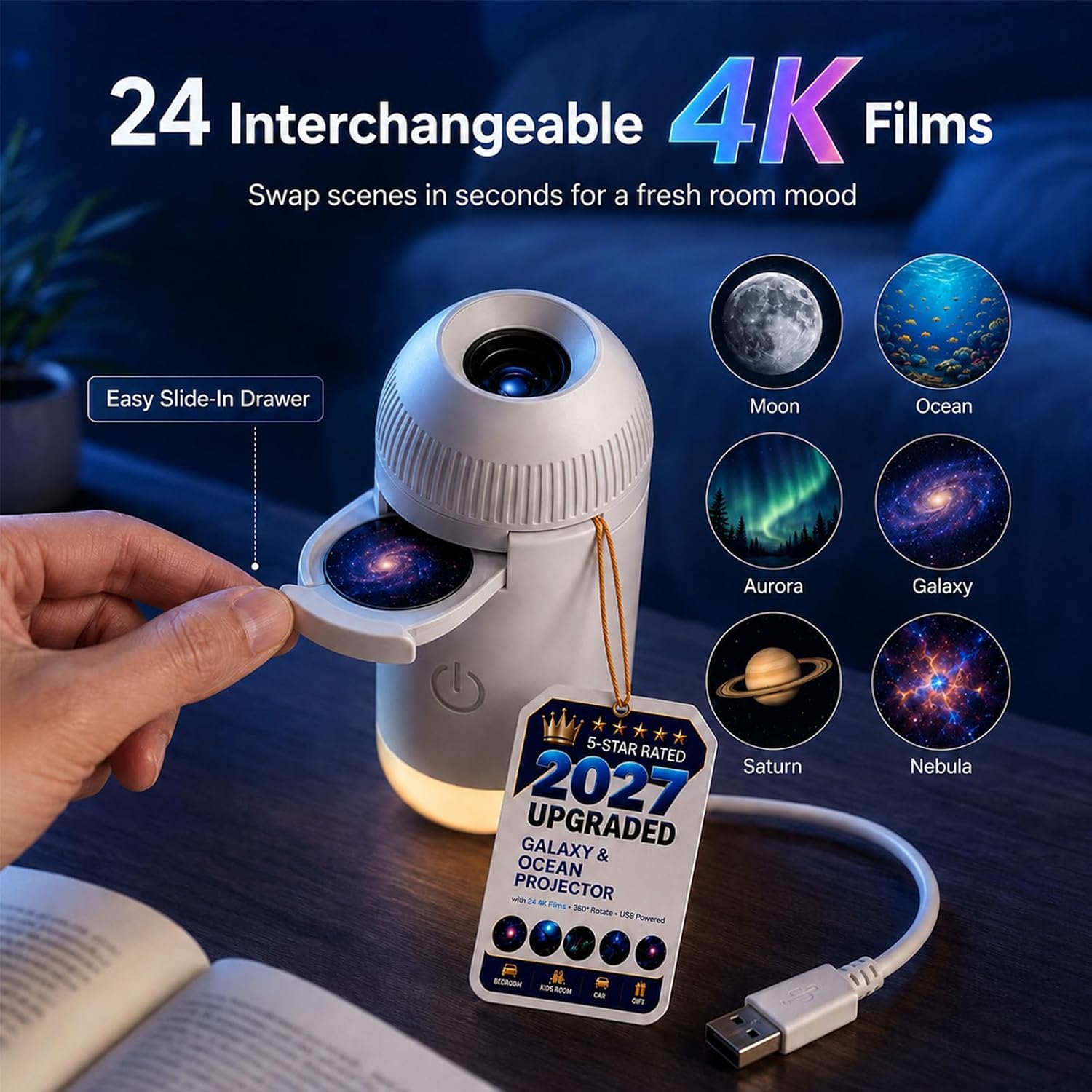 Proyektor langit berbintang TI - Planetarium Projector Home ulasan dan harga