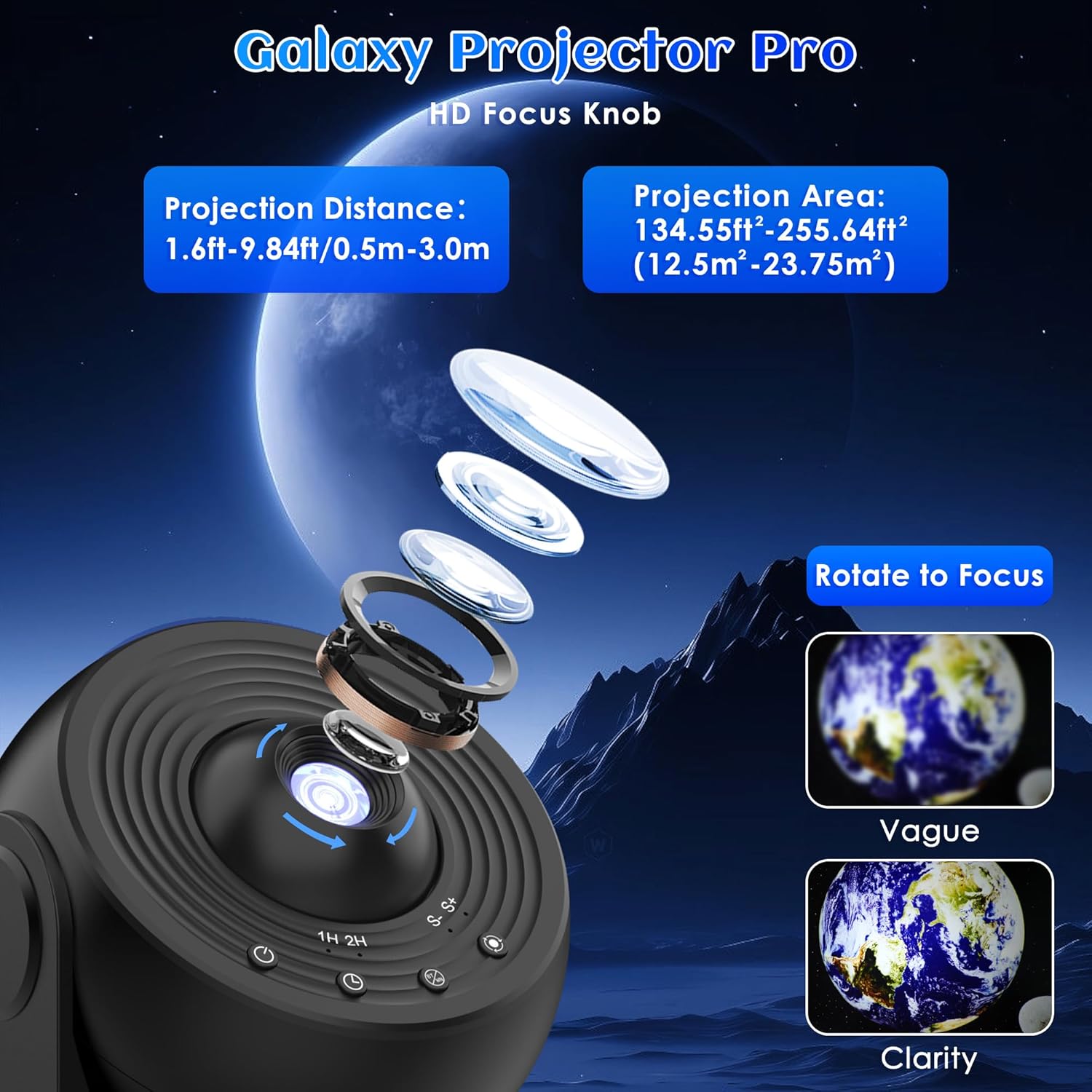 Proyektor Bintang Galaxy Pro L - Planetarium Projector Home ulasan dan harga