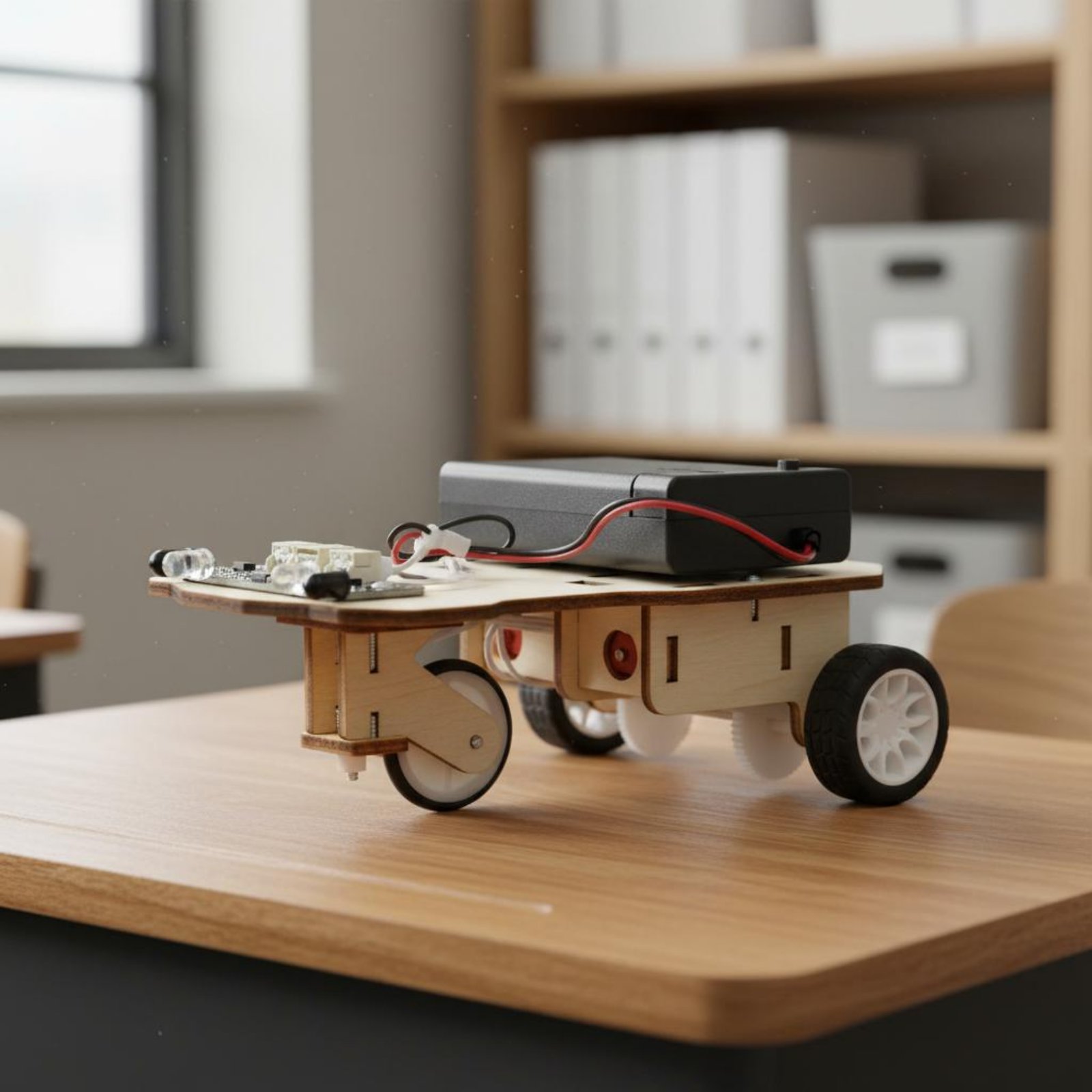 Kit Kendaraan Cerdas Kayu untu - Science Robot ulasan dan harga